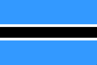 flag of Botswana / Botsuana / Botsvna / Bocvano / Bocvana / Botsvana